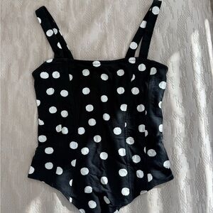 Polka dot body suit